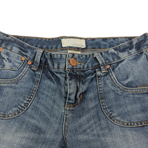 EUC Maurices blue Jeans Cotton Blend Low Rise Womens Size 9 Acid Wash Pockets - Picture 8 of 10